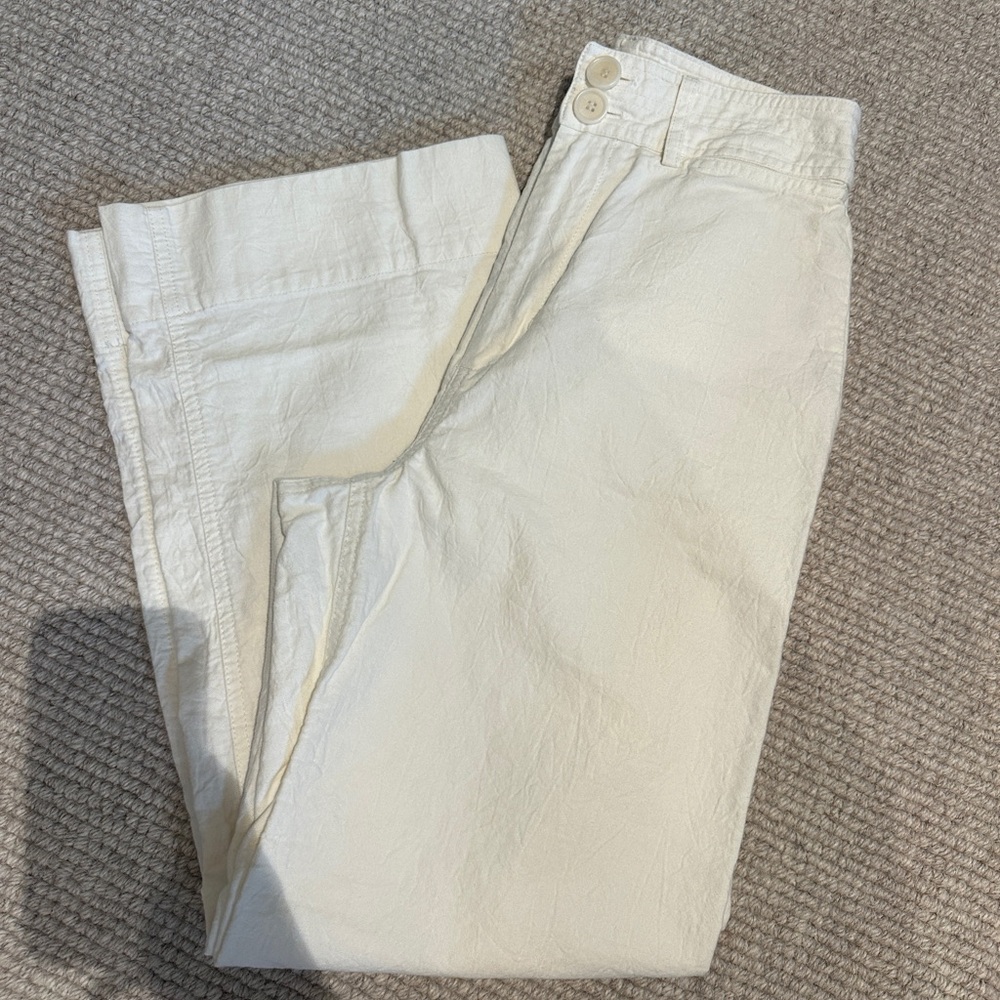 Apiece Apart Off-White Buttoned Pants